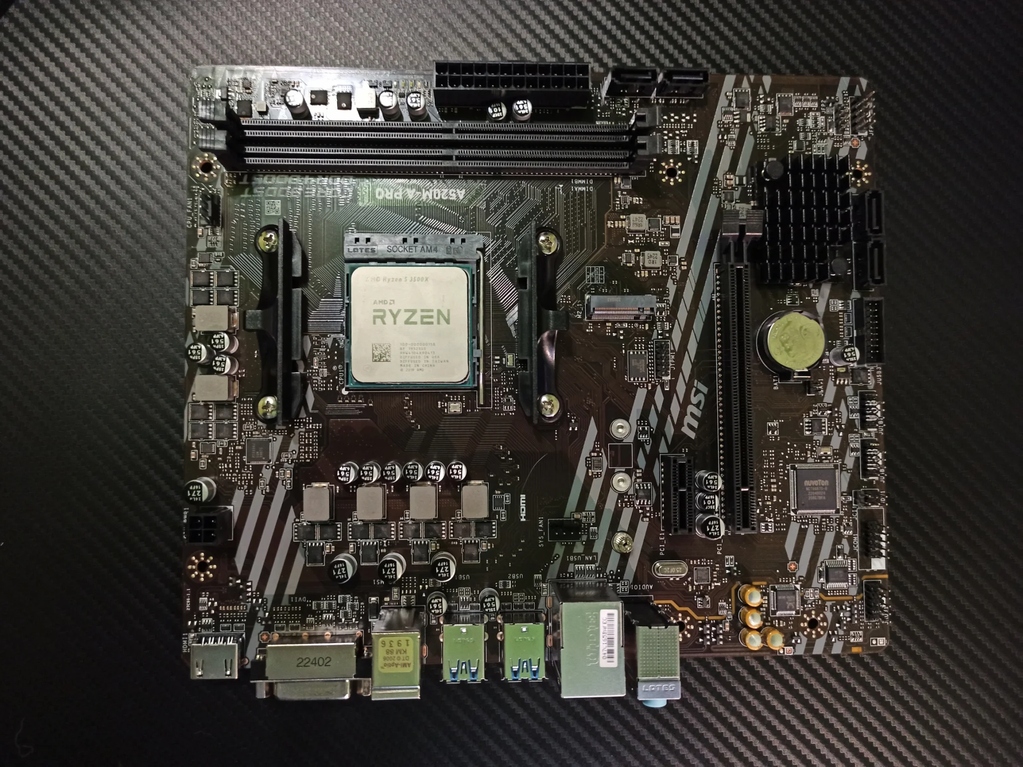 Материнская плата MSI A520M-A PRO (AM4, mATX)