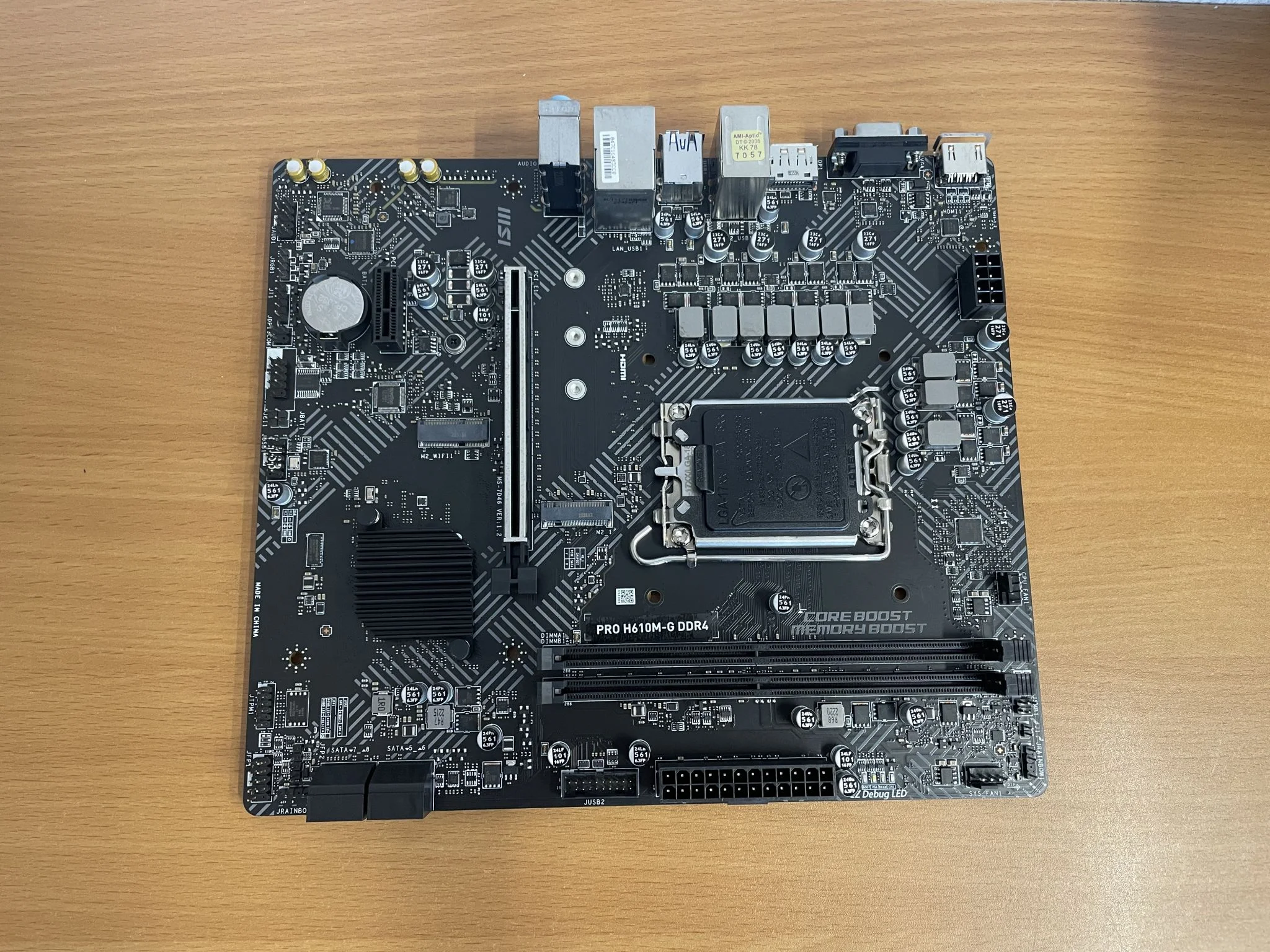 Материнская плата MSI PRO H610M-G (LGA1700, mATX)