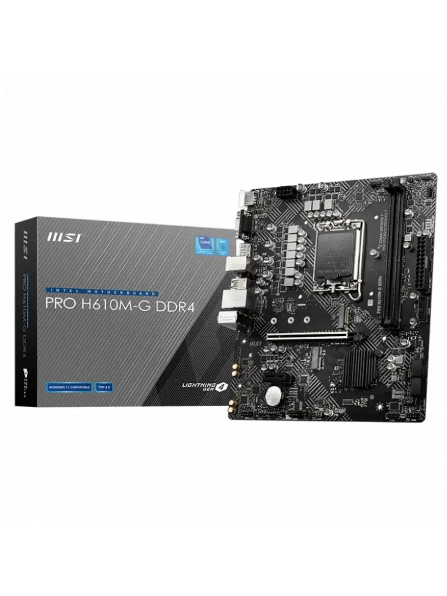 Материнская плата MSI PRO H610M-G (LGA1700, mATX)