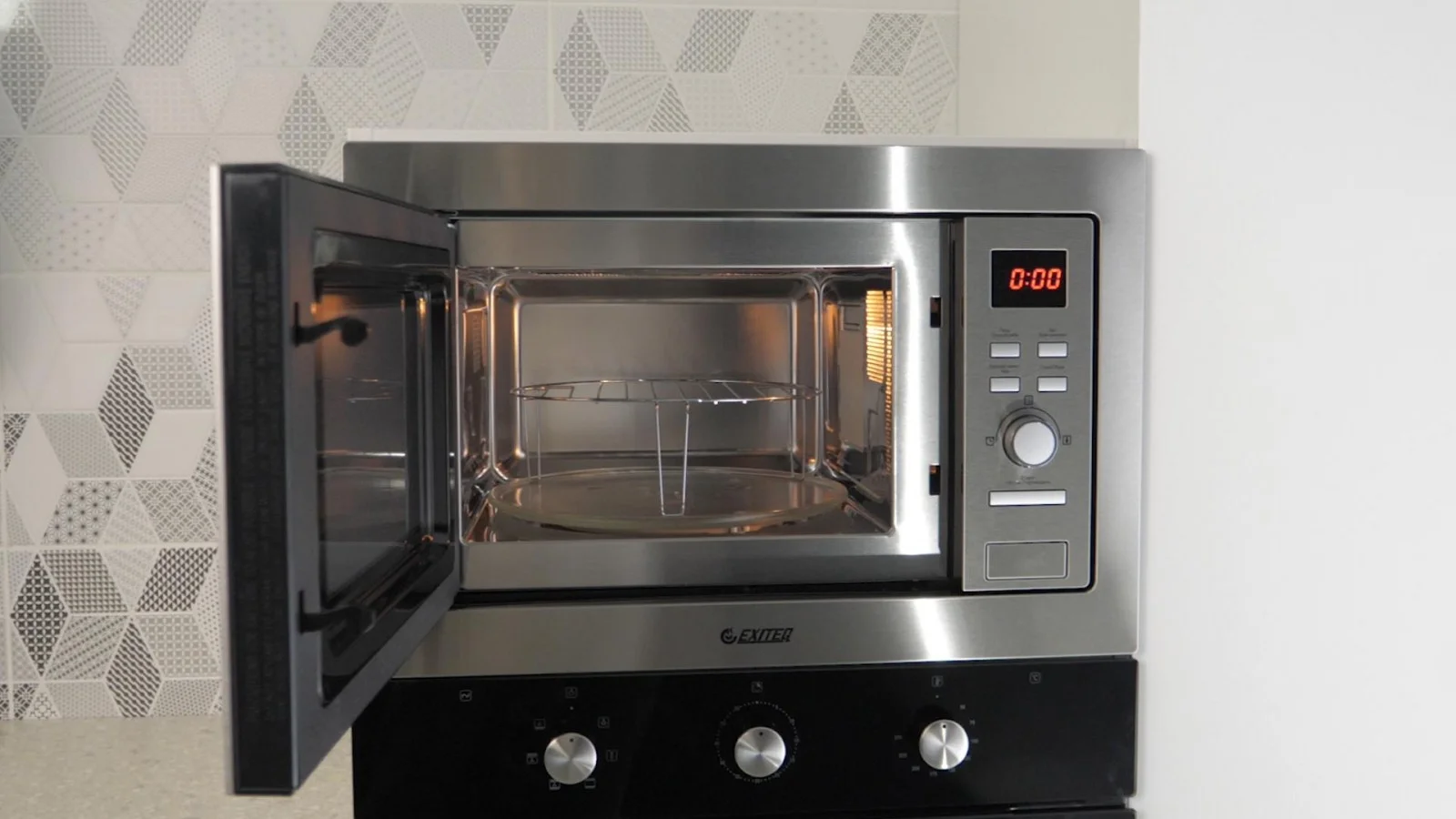 Встраиваемая микроволновая печь СВЧ Exiteq EXM-105 inox