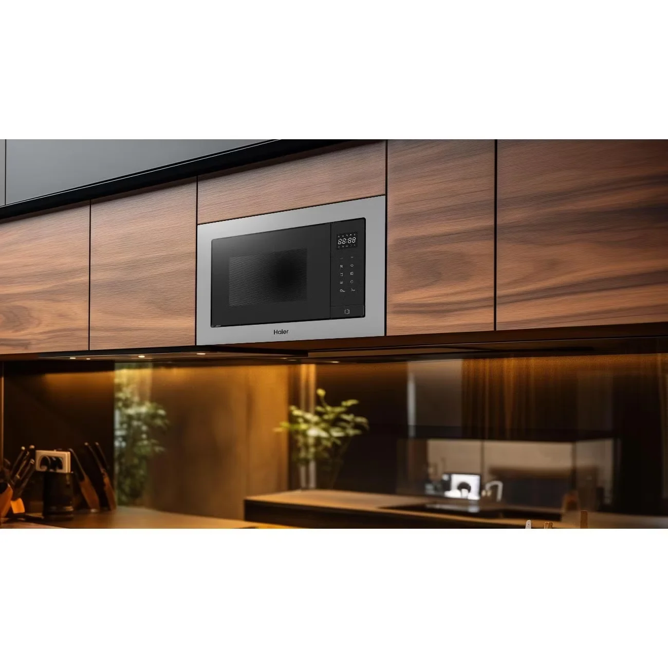 Встраиваемая микроволновая печь СВЧ Haier HMX-BTG207X