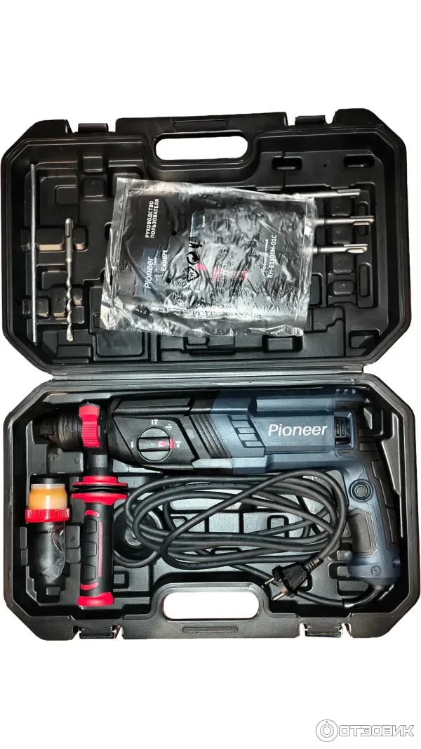 Перфоратор Pioneer RH-E1100H-01C (1100Вт 4 режима 4 Дж. 0-1100об./мин.)
