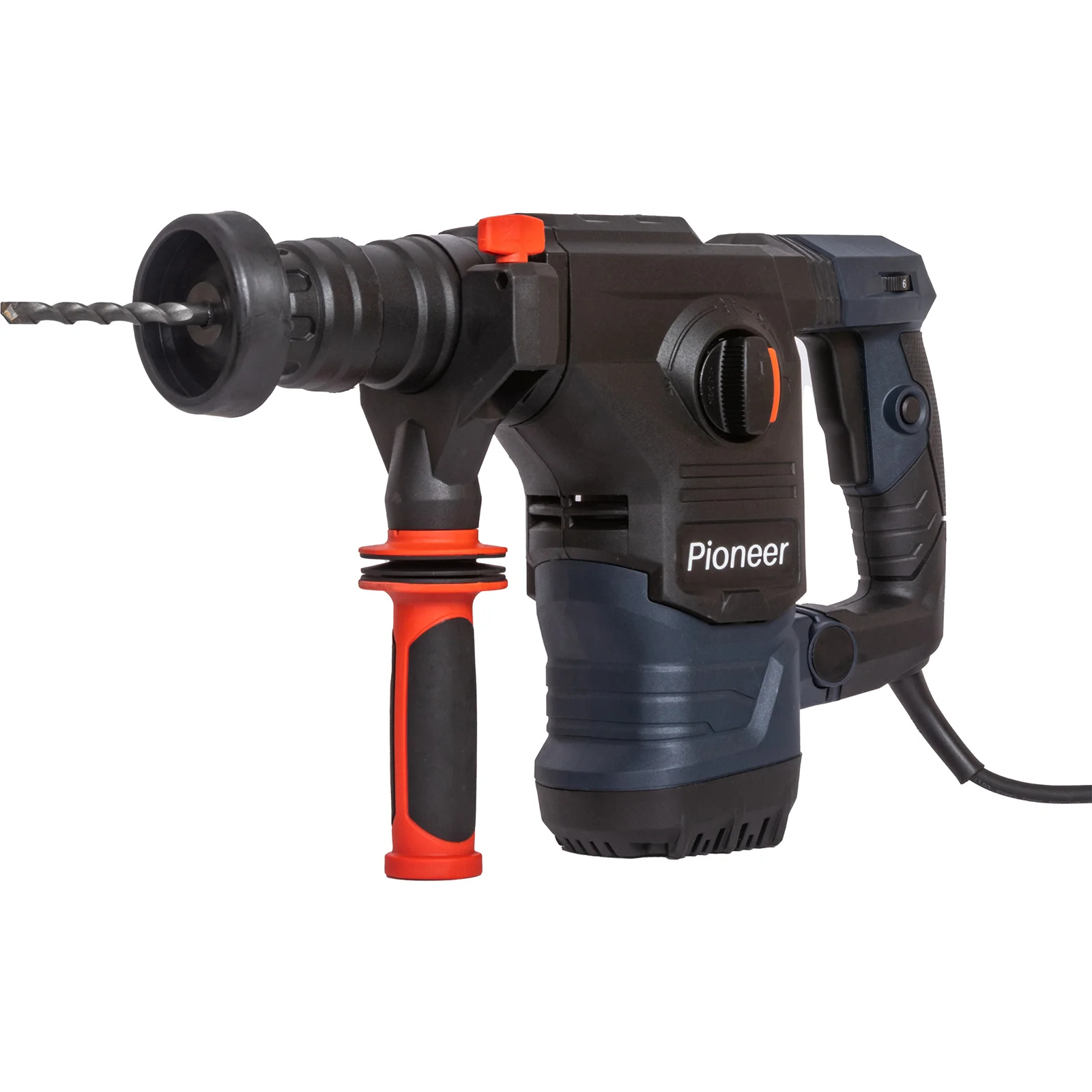 Перфоратор Pioneer RH-E1500V-01C (1500Вт, 4 режима, сила 5 Дж,1200-4100 уд/мин.)