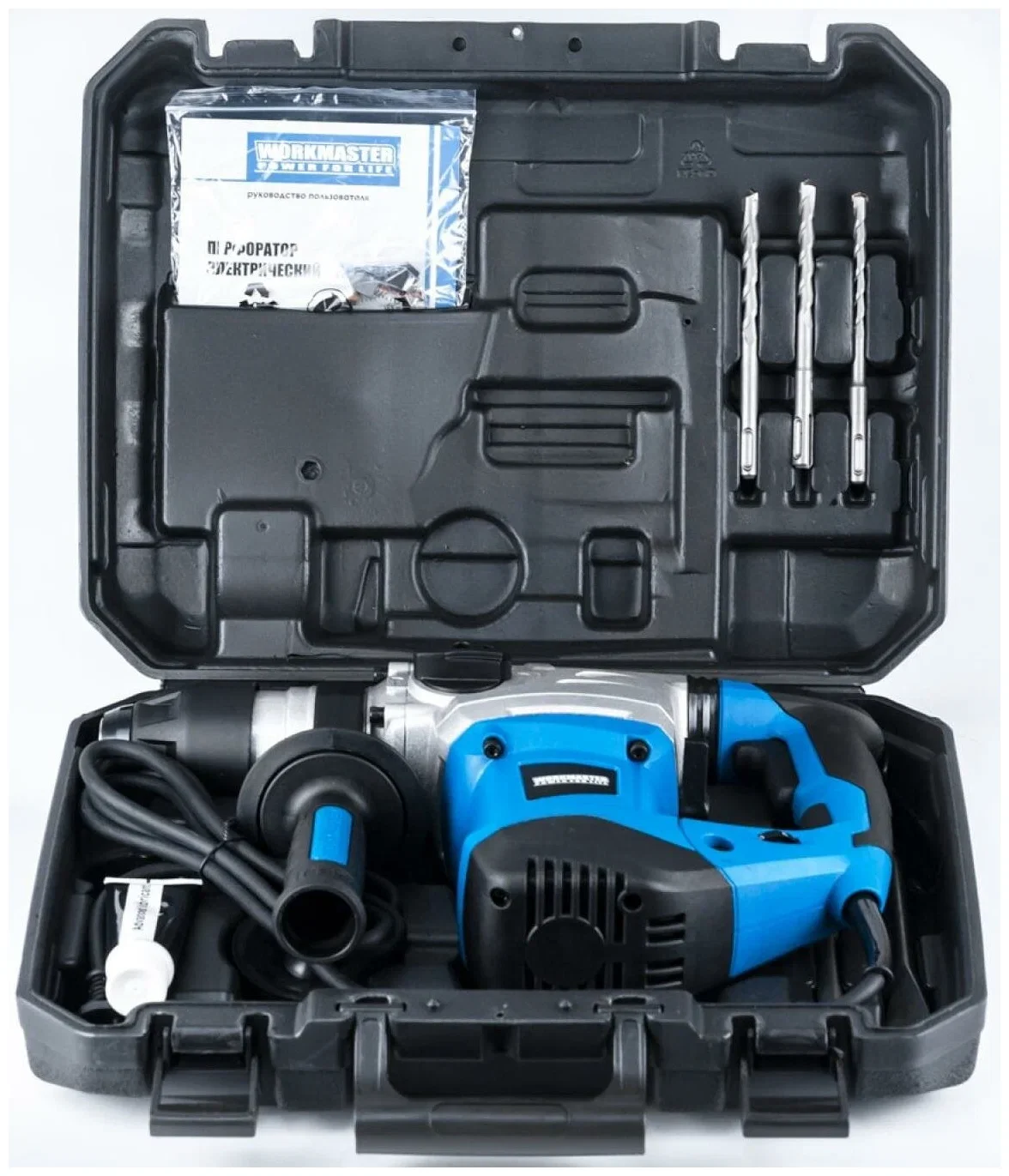 Перфоратор WorkMaster ПР-1700Д (SDS-Plus, 1700 Вт, 3.5 Дж, 4400 уд/мин, 2 скорости)