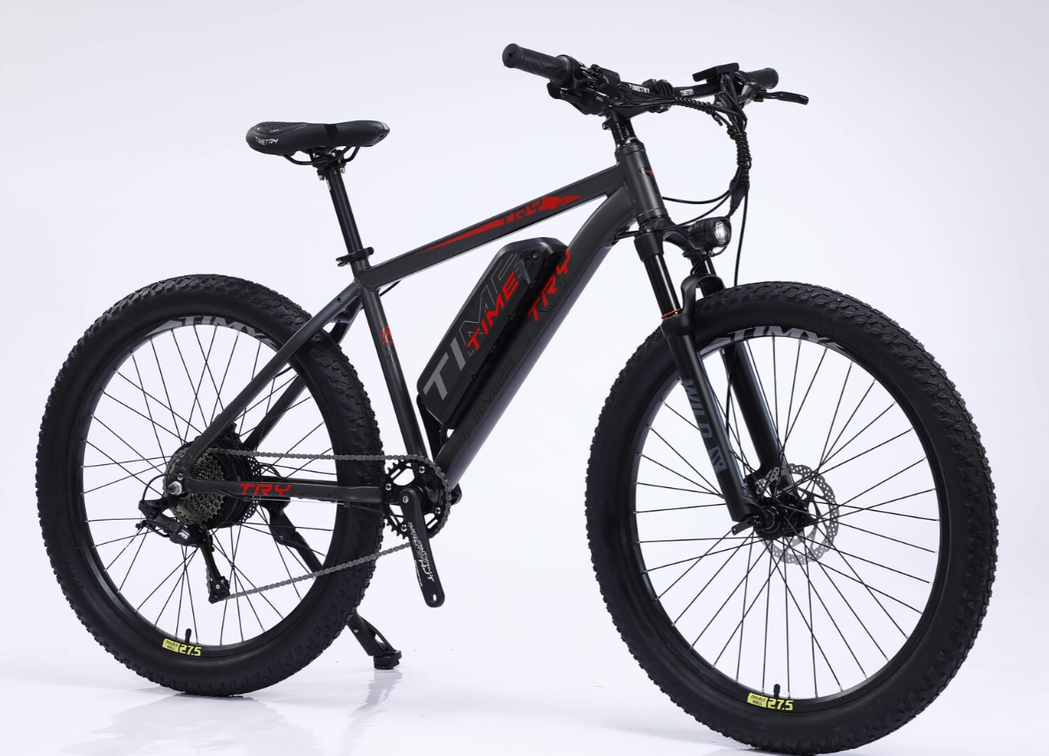 Электровелосипед TIMETRY-DTT088 черный 500w, 36В, колёса: 27,5, Li-ion, 40км/ч