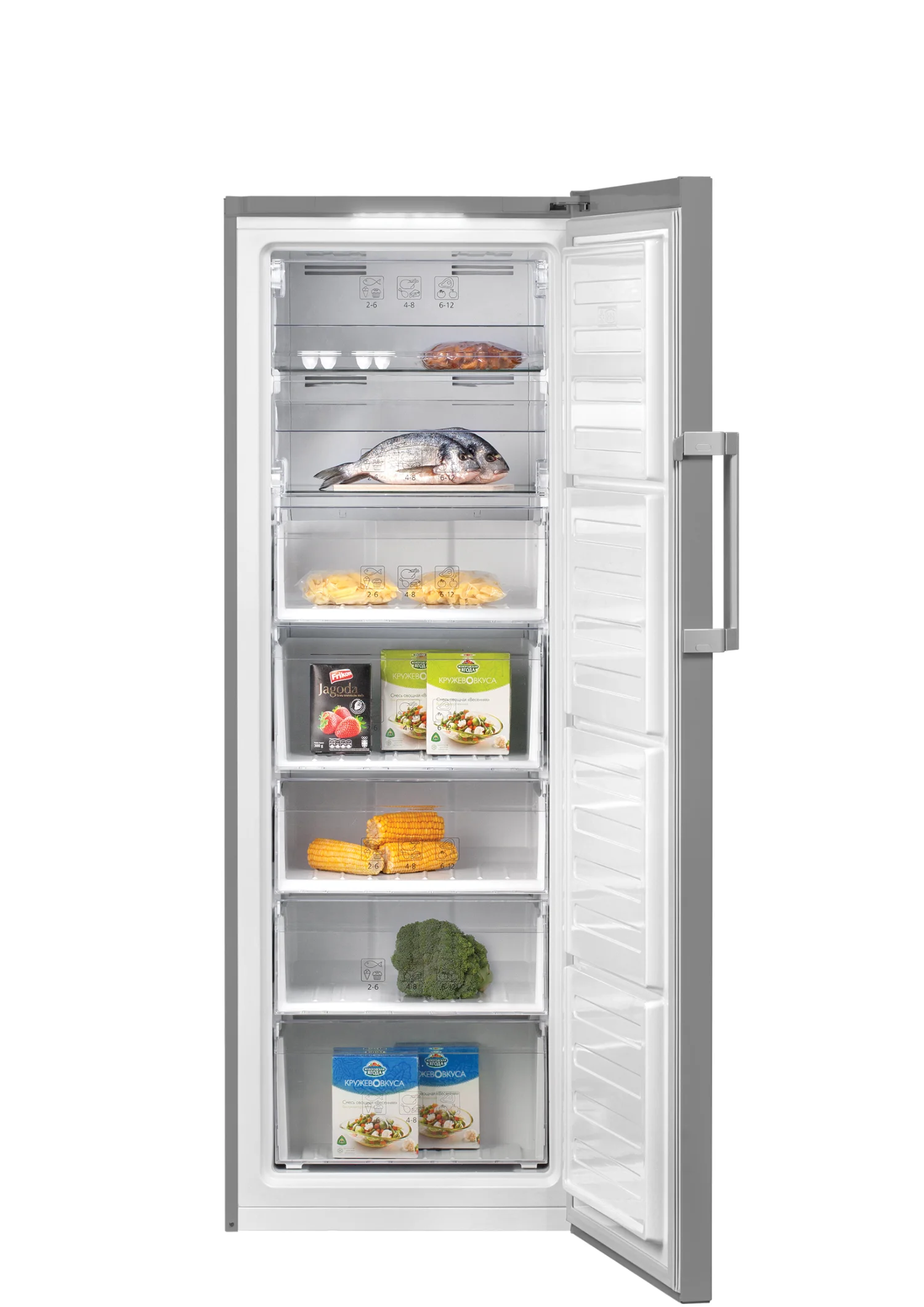 Морозильная камера Beko RFSK266T01W, белый, 240 л, 4 ящика