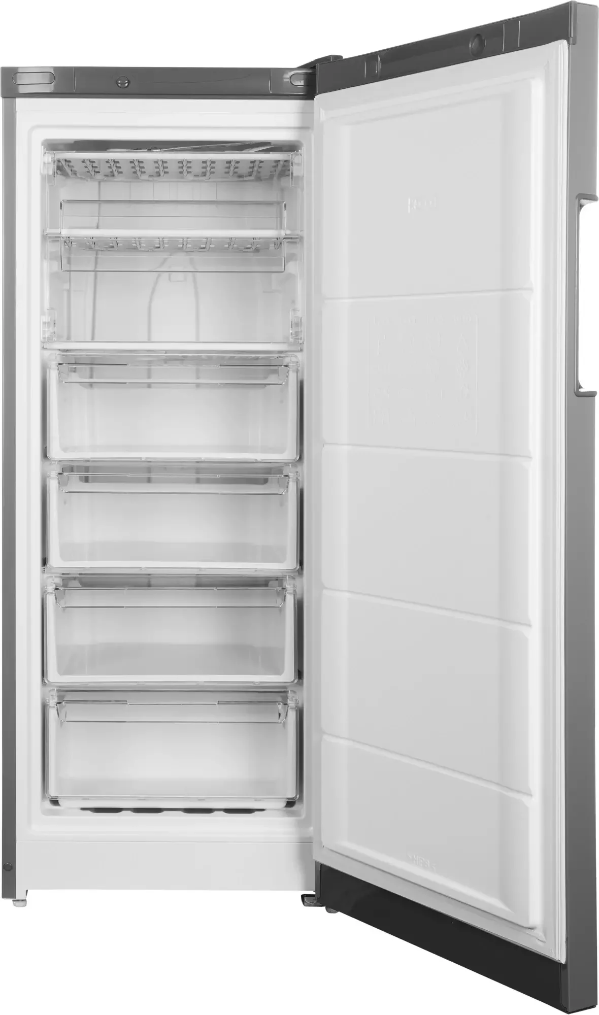 Морозильная камера Indesit DFZ 4150 G, серебристый, 204л, 6 ящиков