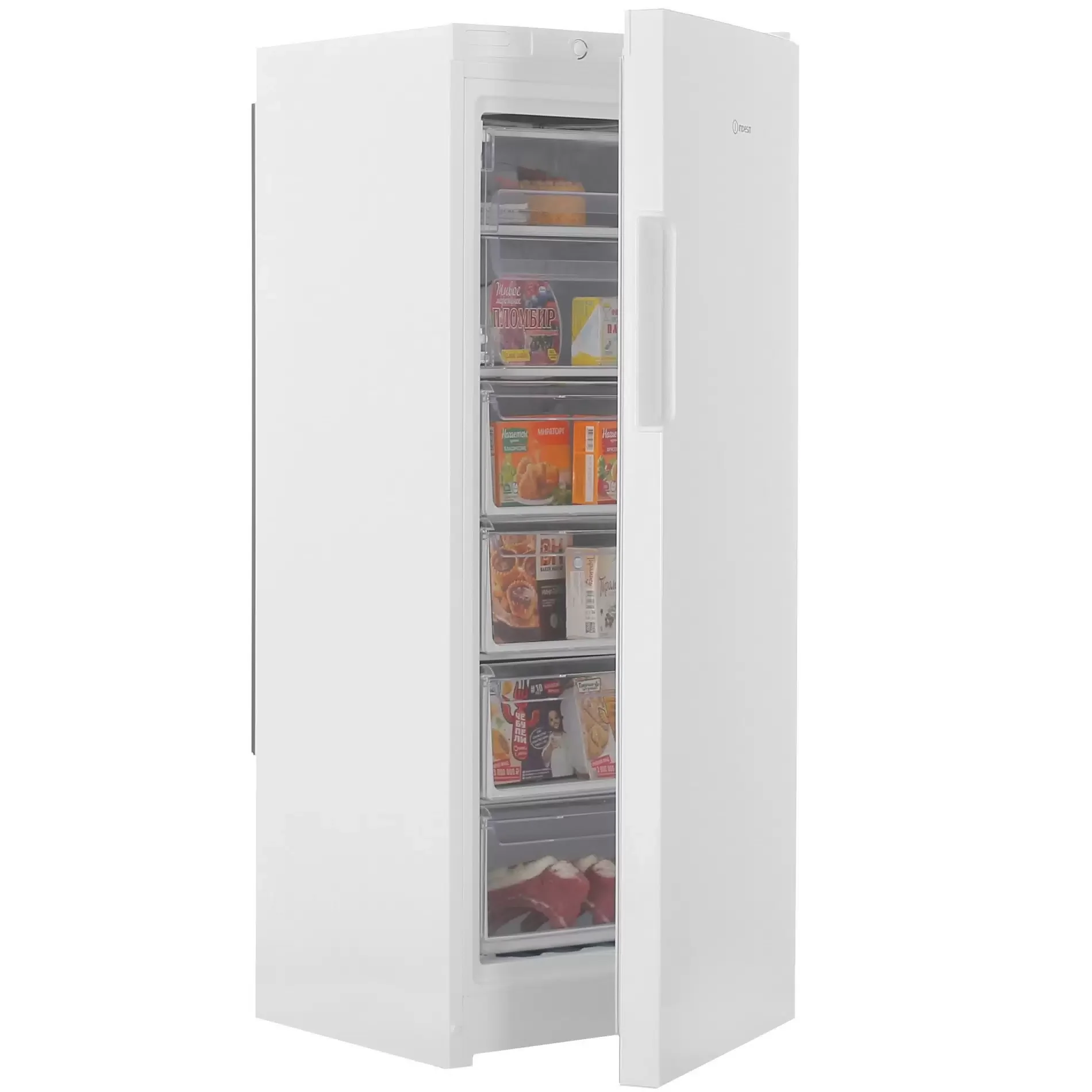Морозильная камера Indesit DFZ 4150 белый, 204л, 6 ящиков