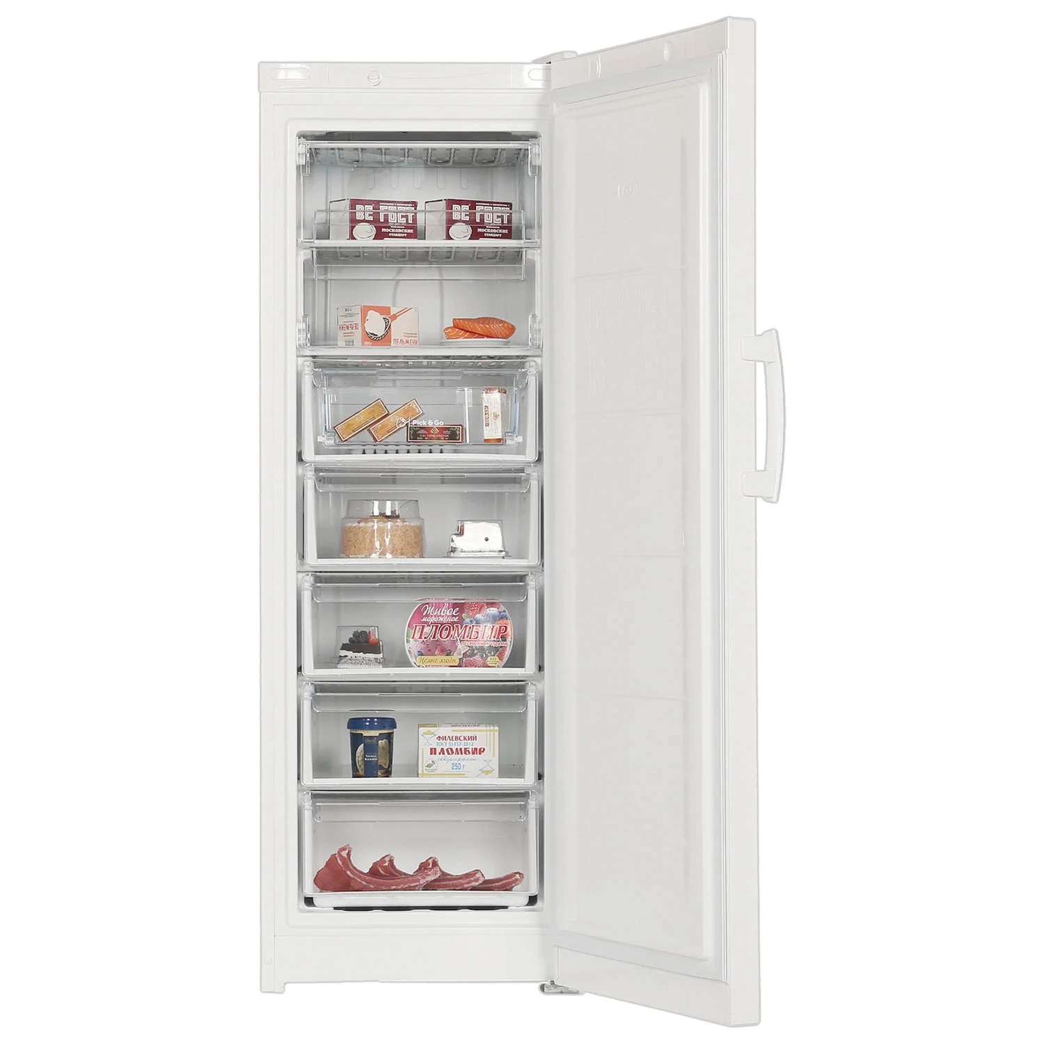 Морозильная камера Indesit DSZ 5175, белый, 261л, 4 ящика