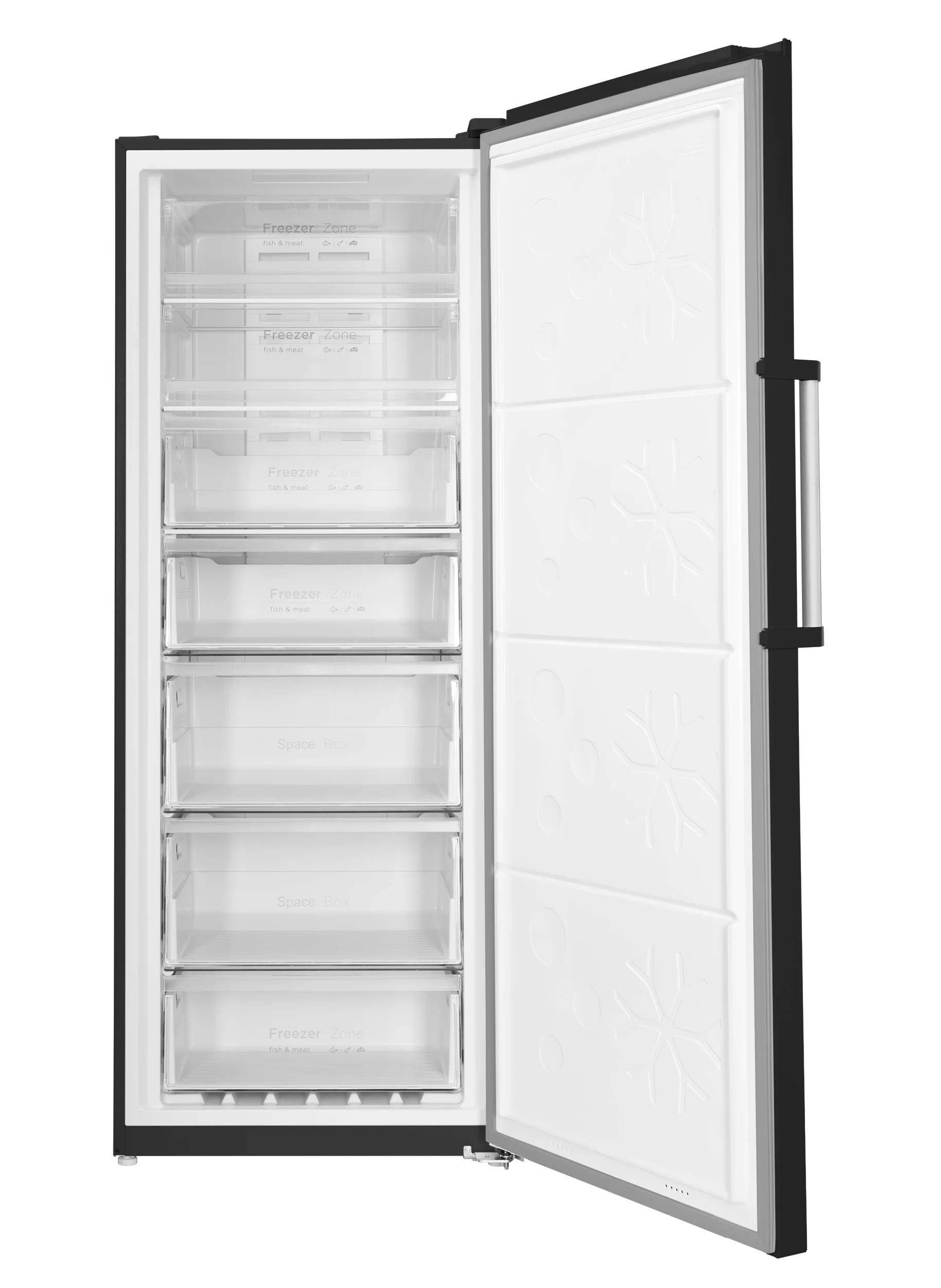 Морозильная камера Maunfeld MFFR185SB, черный, 380л, 7 ящиков