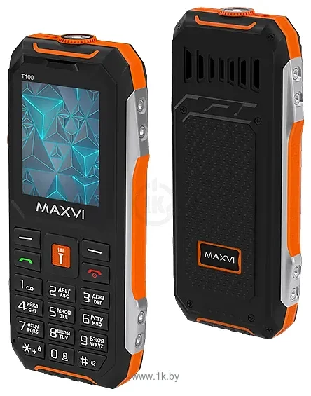 Мобильный телефон Maxvi T100 оранжевый