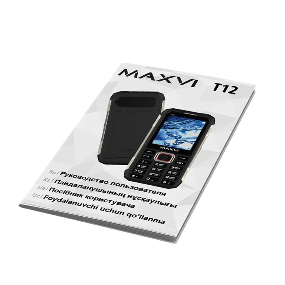 Мобильный телефон Maxvi T12 черный