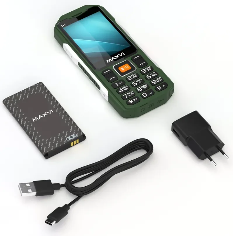 Мобильный телефон Maxvi T19 зеленый