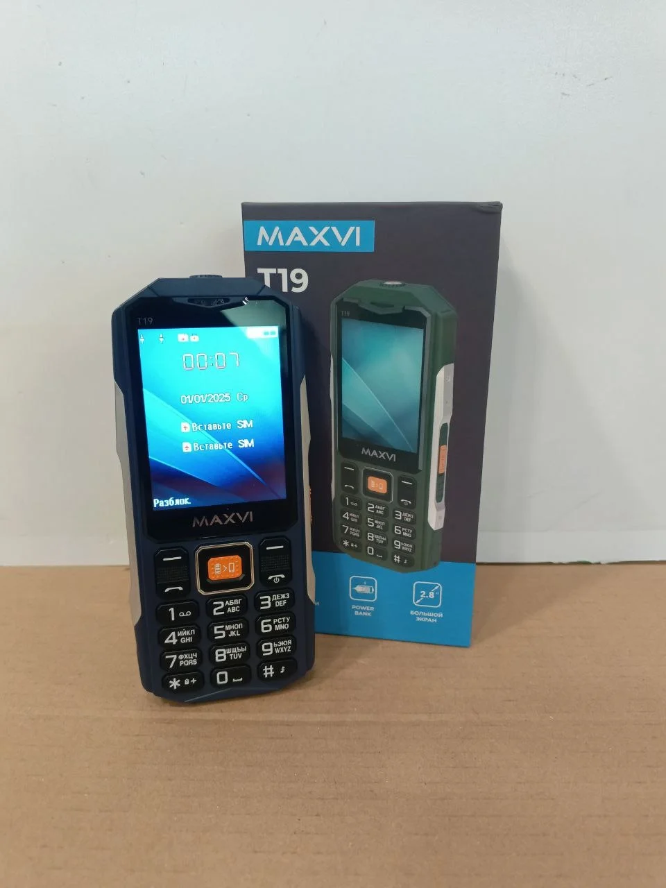 Мобильный телефон Maxvi T19 синий