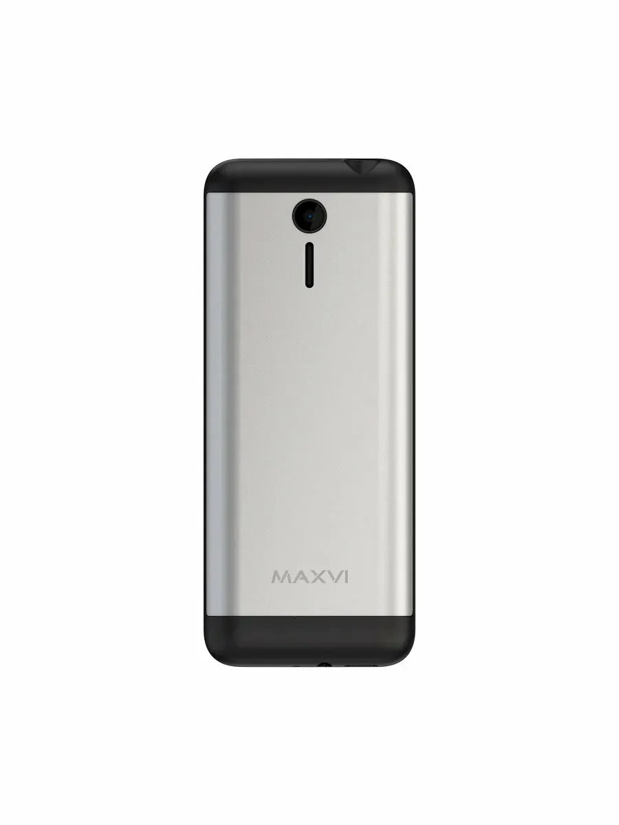 Мобильный телефон Maxvi X10i серебристый металлик