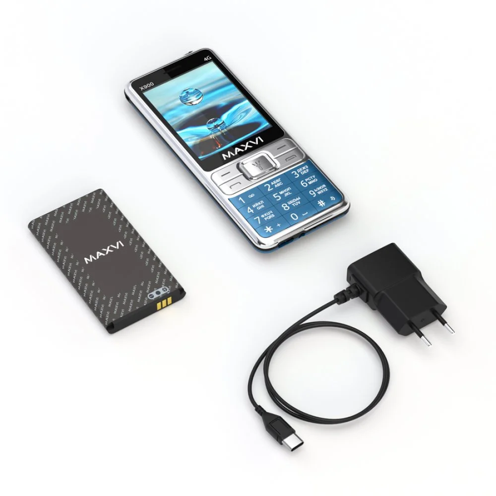 Мобильный телефон Maxvi X900 4G маренго