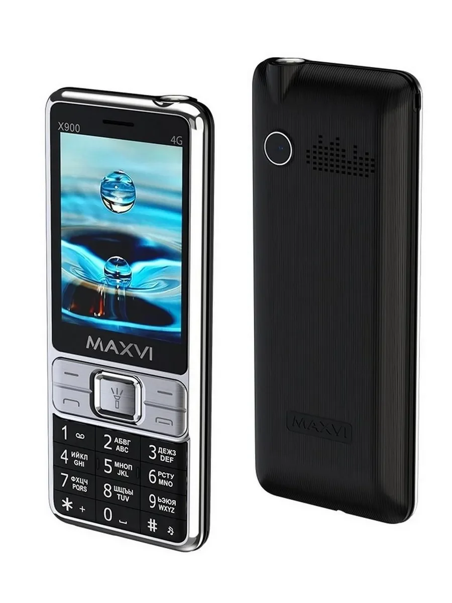 Мобильный телефон Maxvi X900 4G черный