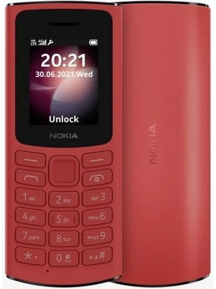Мобильный телефон Nokia 106 TA-1564 DS EAC1 красный
