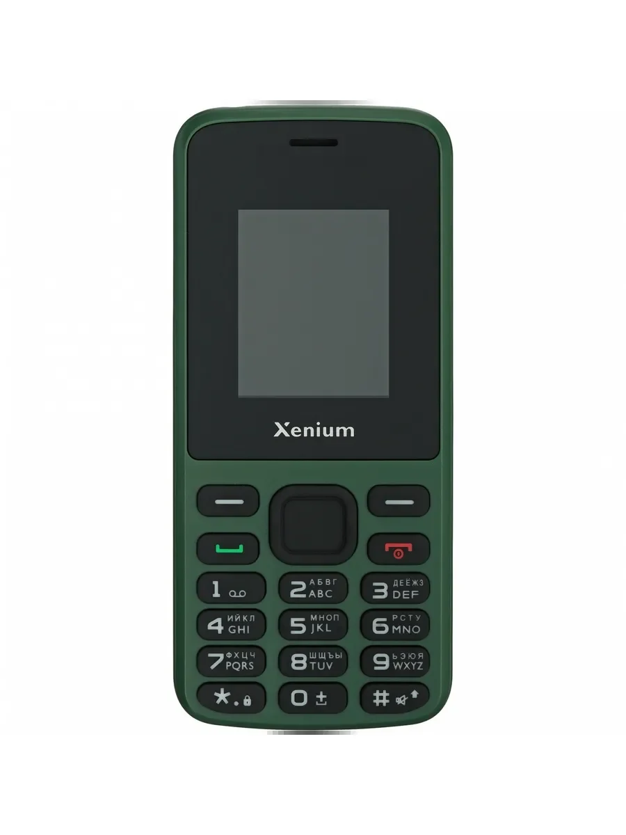 Мобильный телефон Xenium X175 зеленый моноблок 1.77" 128x160 Nucleus GSM900/1800 MP3