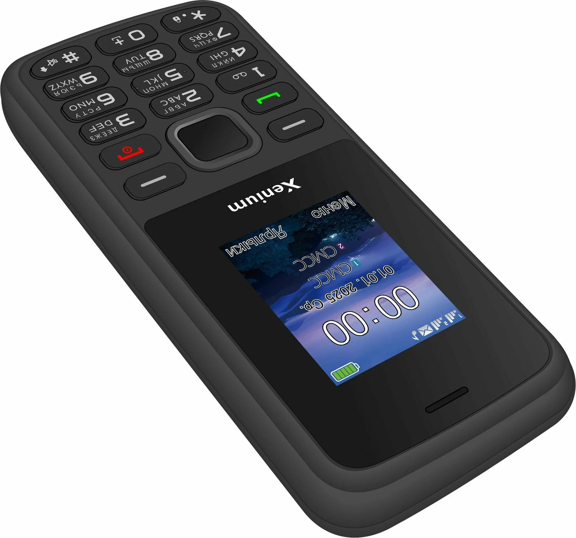 Мобильный телефон Xenium X175 черный моноблок 2Sim 1.8" 128x160 Nucleus GSM900/1800 MP3 FM