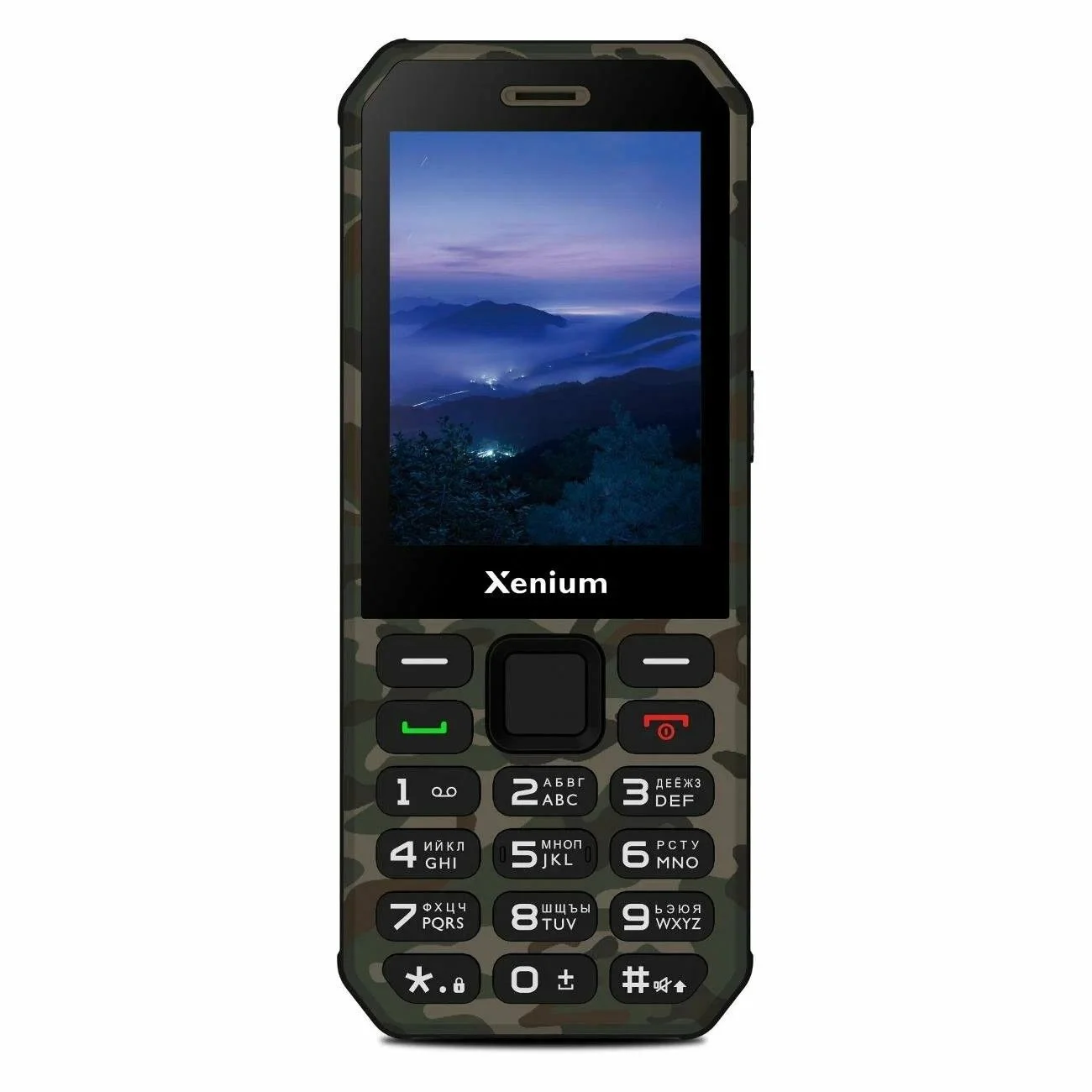 Мобильный телефон Xenium X300 зеленый камуфляж