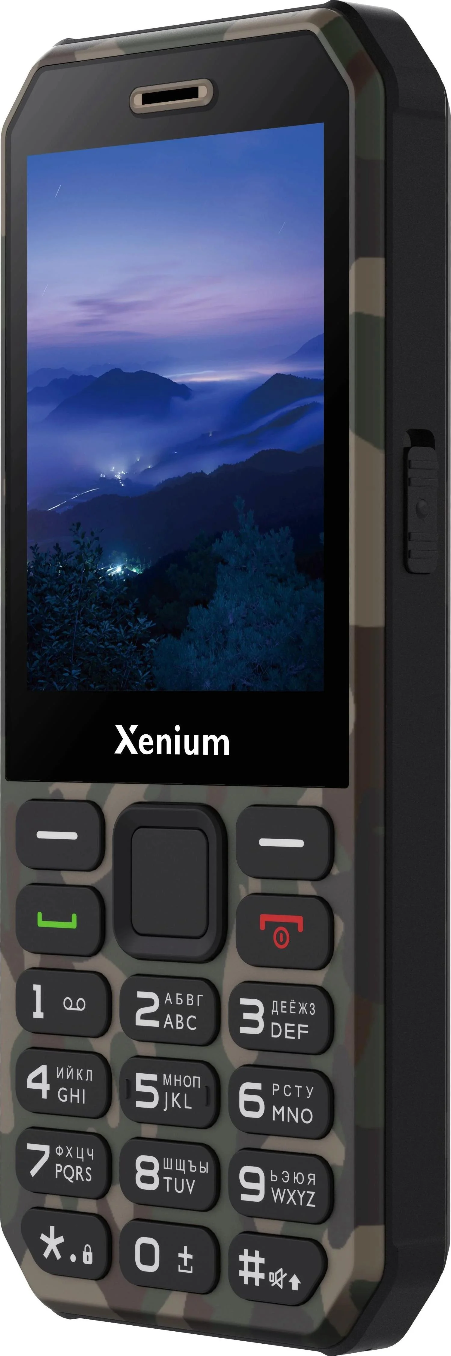 Мобильный телефон Xenium X300 зеленый камуфляж