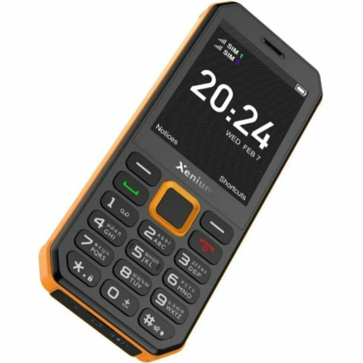 Мобильный телефон Xenium X300 черный/оранжевый