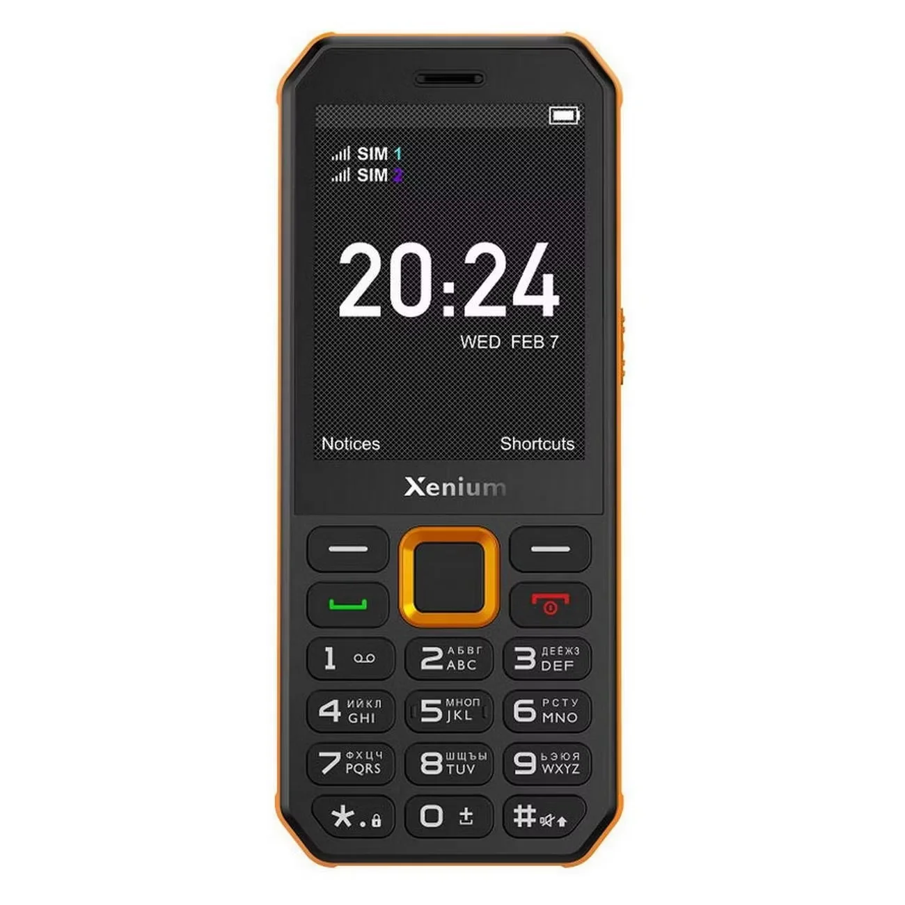 Мобильный телефон Xenium X300 черный/оранжевый