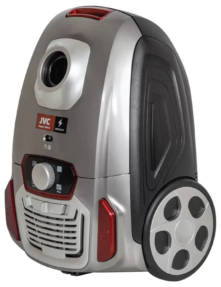 Пылесос JVC JH-VB240, серебристо-черный, 1850Вт, 350Вт, мешок 2,5л