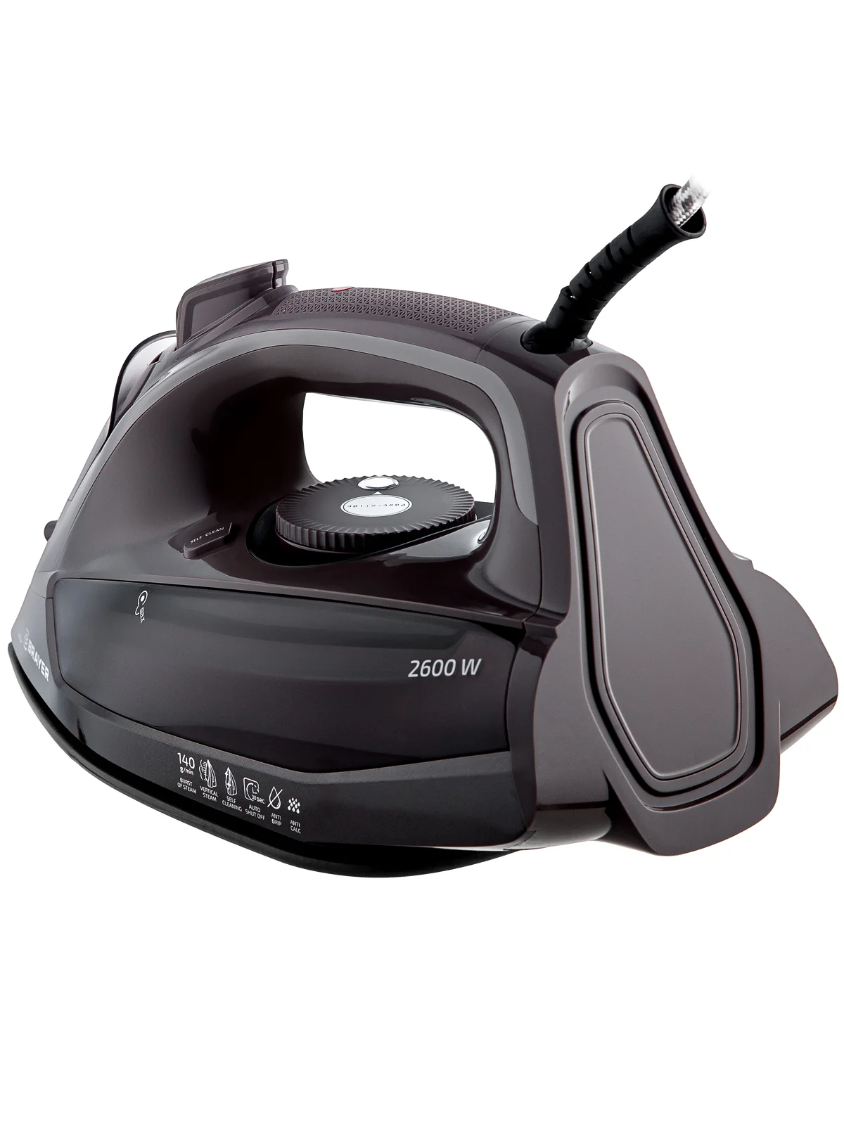 Утюг BRAYER BR4020,2600 Вт, керамич, пар 140 г/мин, автооткл, 380 мл, верт отпарив.