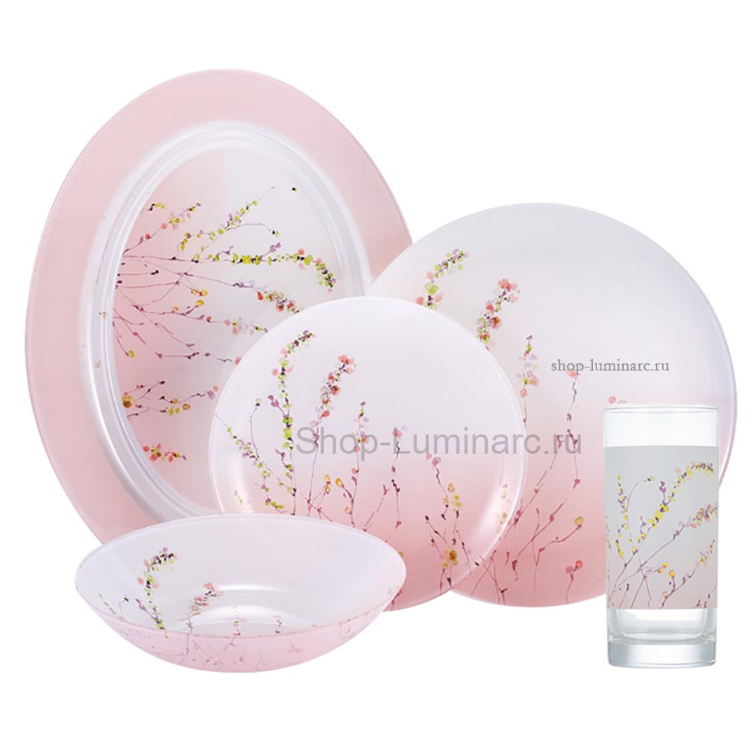 Столовый набор SIMPLE TROMPETTE ROSE 30 предметов