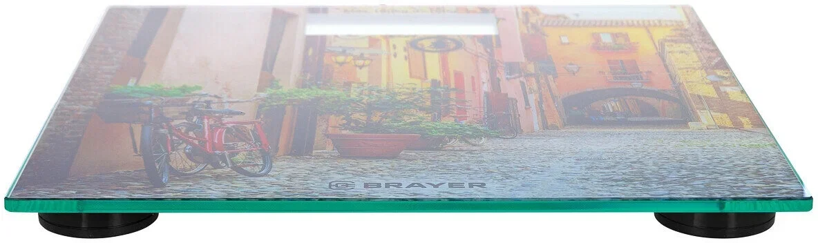 Весы нап, электр, BRAYER BR3730, вес до 180 кг, разм 30*30 см, толщ.6 мм, диспл 96,6*43 мм, 1*CR2032