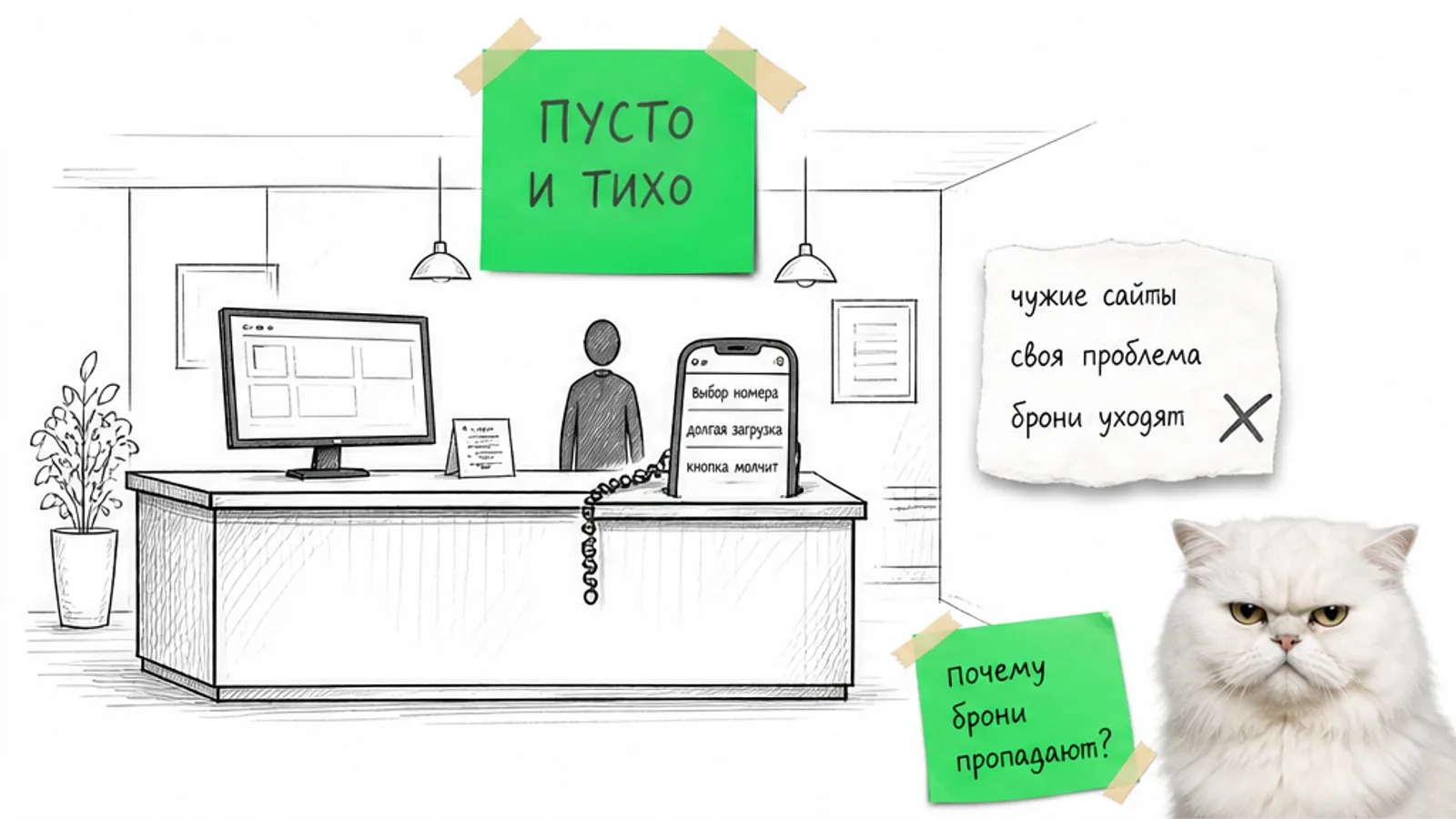 Проверка сайта отеля на телефоне и компьютере