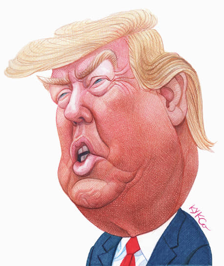 Карикатура на Дональда Трампа