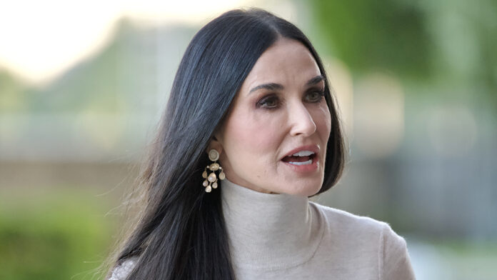 StockholmSweden-June112023DemiMooreBeforeEntering