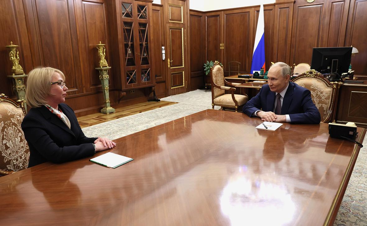 Ирина Гехт и Владимир Путин (Администрация Президента России)