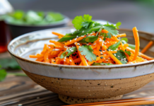 Аппетитный морковный салат с уксусом — быстрый рецепт яркой хрустящей закуски appetitnyj morkovnyj salat s uksusom bystryj reczept yarkoj hrustyashhej zakuski-todey-ru-174417583700-0