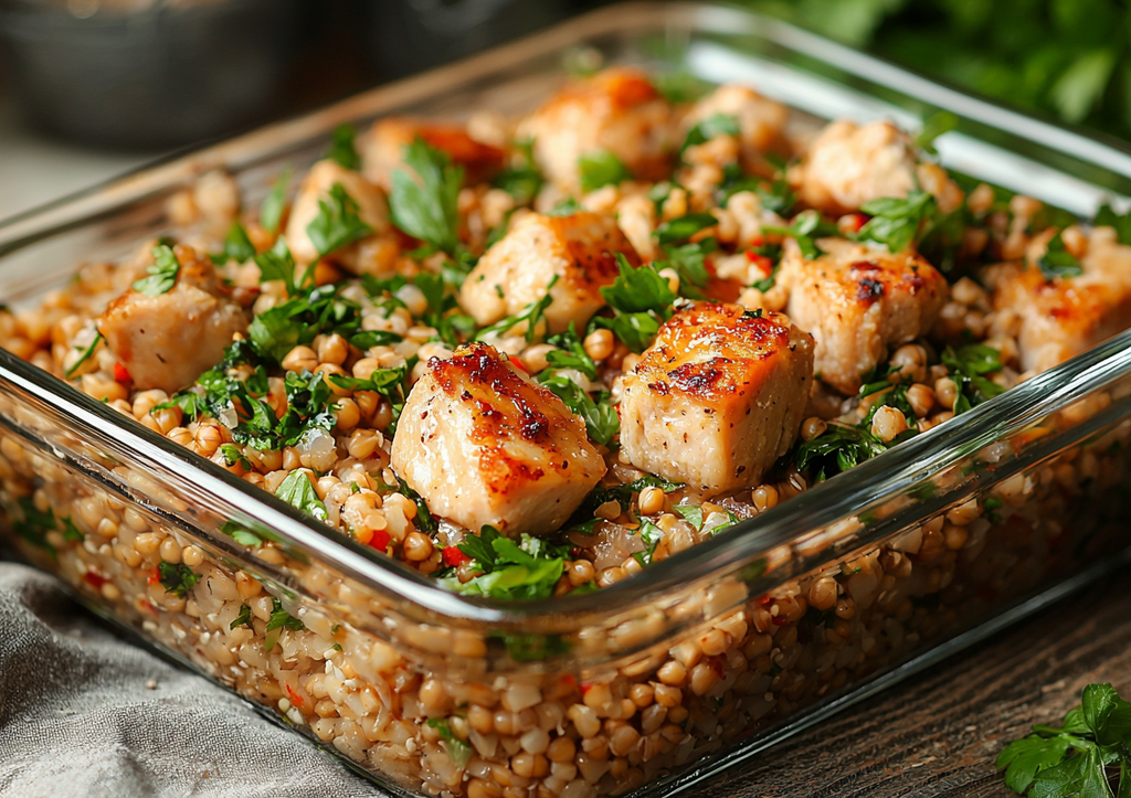 Духовка готовит — вы на диване! Ароматная гречка с курицей за полчаса!