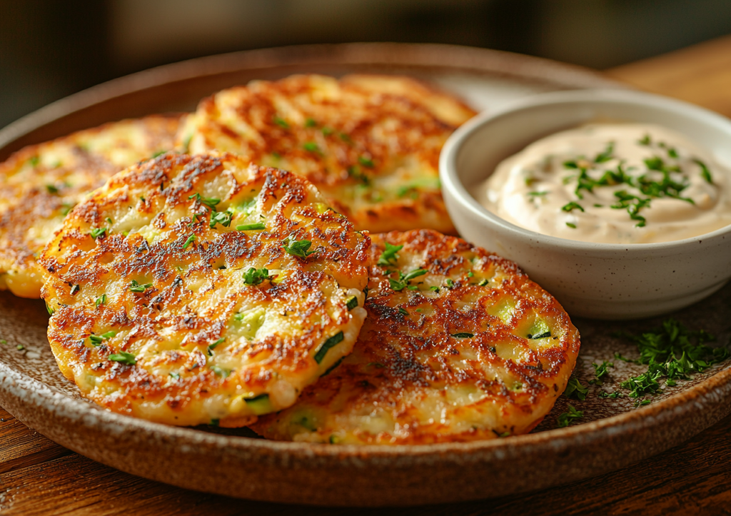 Нежные кабачковые оладьи с хрустящей корочкой! Мамин рецепт из детства