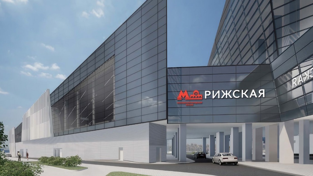 Проект второго вестибюля станции метро «Рижская» Большой кольцевой линии