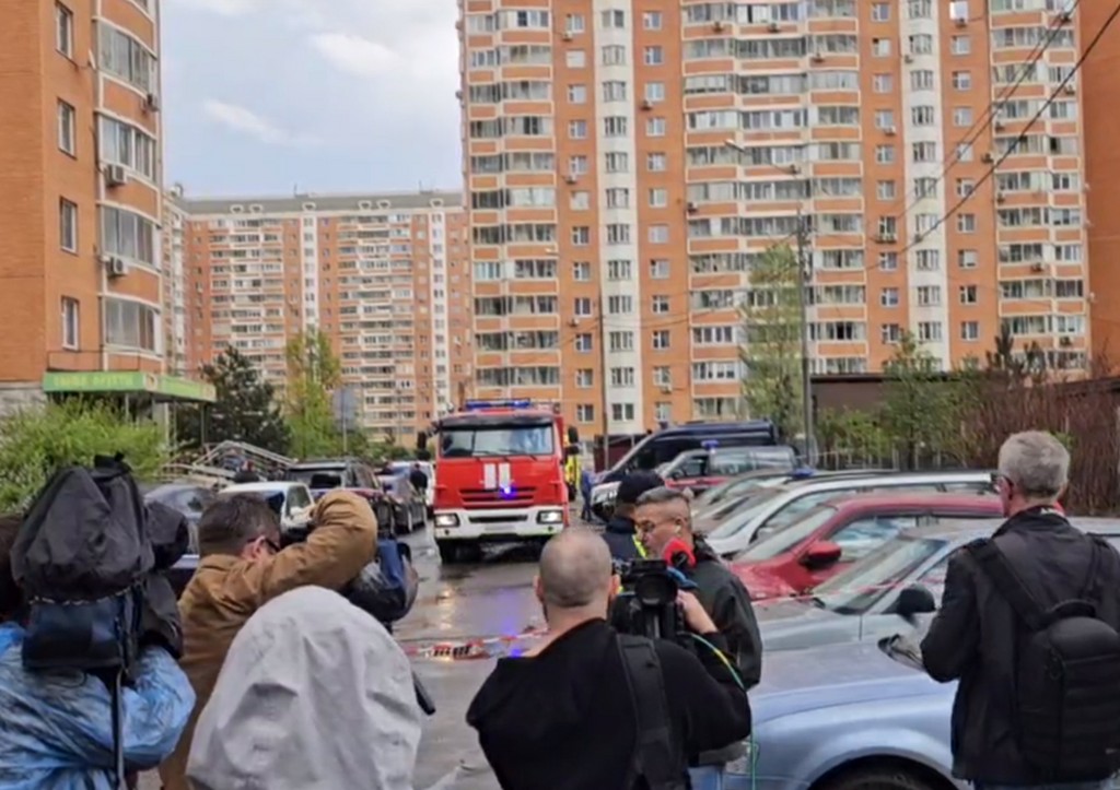 В Балашихе оцепили двор, где при взрыве погиб генерал Москалик