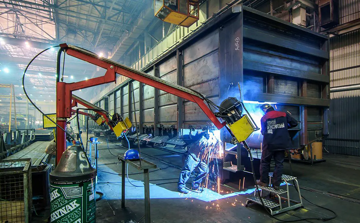 Производство на Тихвинском вагоностроительном заводе, Ленинградская область (Екатерина Кузьмина / РБК)