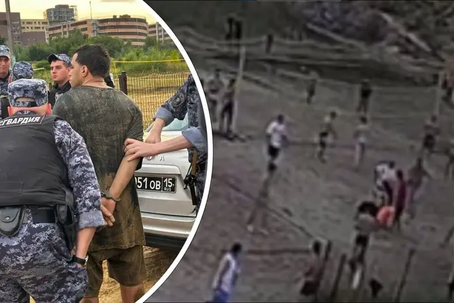 Кубинцы устроили поножовщину на подмосковном пляже | Источник: Подслушано Дзержинский / T.me, Росгвардия. Московская область / T.me