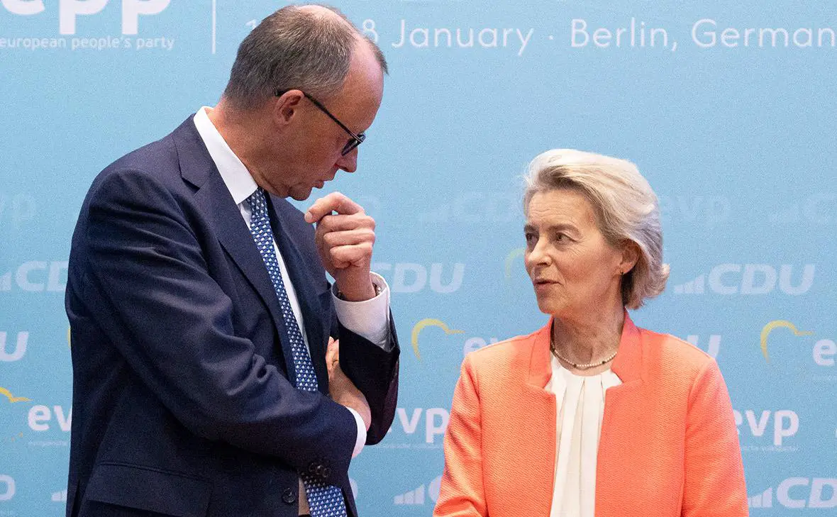 Фридрих Мерц и Урсула фон дер Ляйен (Maja Hitij / Getty Images)
