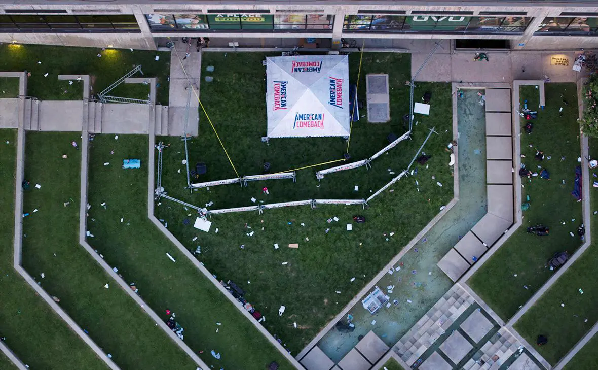 Обстановка на месте происшествия в Университете долины Юты в Ореме, США, 11 сентября 2025 г. (Cheney Orr / Reuters)