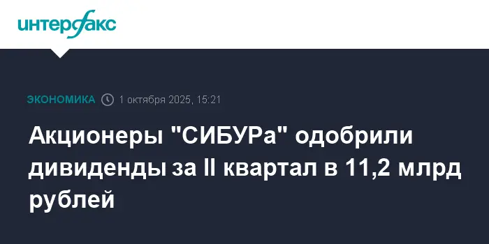 Акционеры СИБУРа единогласно поддержали дивидендные выплаты за второй квартал 2024 года-0