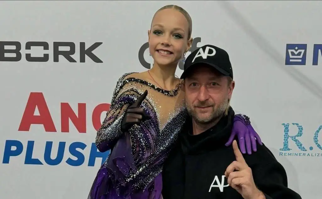 Елена Костылева и Евгений Плющенко (телеграм-канал Евгения Плющенко)