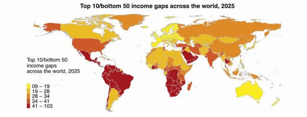 Неравенство в ЮАР, России, США и Швеции в 2025 году проявляется ярко-0