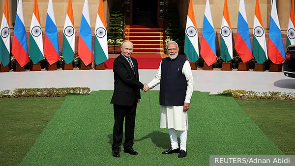 Опубликованы кадры церемонии встречи Путина в Нью-Дели