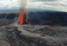 USGS фиксирует впечатляющую активность при извержении Килауэа fiksiruet vpechatlyayushhuyu aktivnost pri izverzhenii kilauea-todey-ru-0